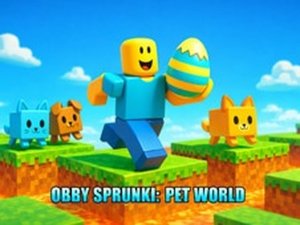 Obby Sprunki: Pet World Online Arcade Game