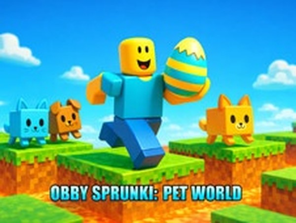 Obby Sprunki: Pet World Online Arcade Game