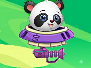 Baby Panda Space Adventure Online Arcade Game