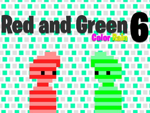 Red and Green 6 Color Rain Online Puzzle Game