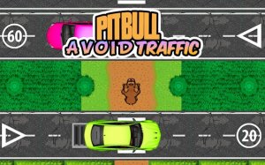 Pit Bull Avoid Traffic - Dog Runner Game